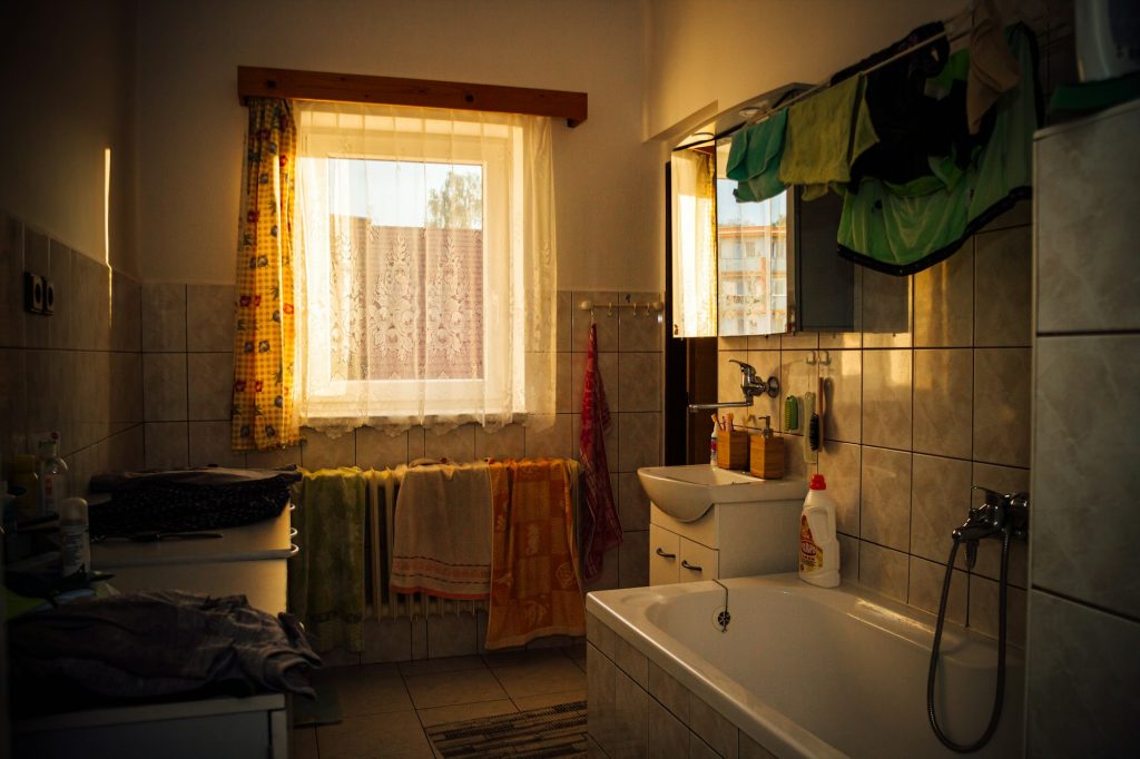 Bathroom before interior design